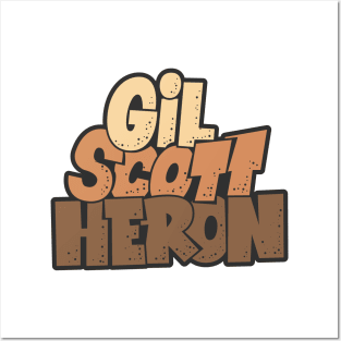 Gil Scott-Heron - Soul and Jazz Legend - Poet and Spoken Word Artist Posters and Art